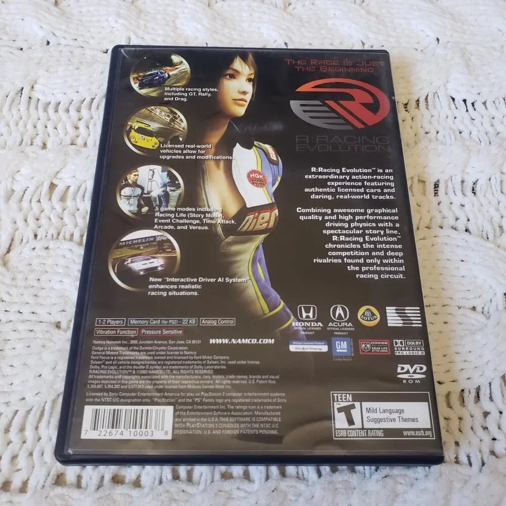 Sony PS2 Bundle Of 3 Racing Games: Gran‎ Turismo 3, Corvette, R:Racing Evolution
